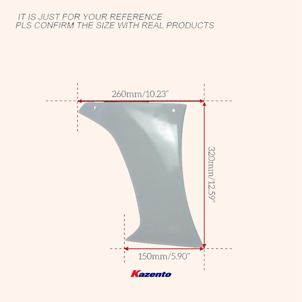 Kazento For Evo 10 Vrsv2 For Mitsubishi Wide Style Rear Bumper Duct Fiber Glass Kazento Carbon Parts 车身侧板 EVO10-BV-R-VA2-FRP