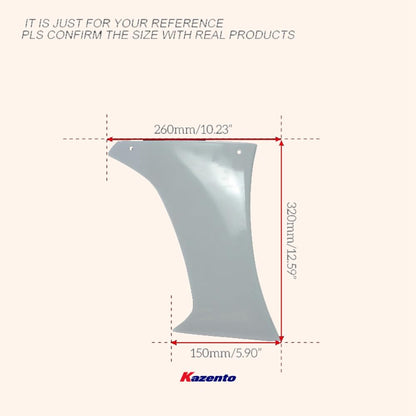 Kazento For Evo 10 Vrsv2 For Mitsubishi Wide Style Rear Bumper Duct Fiber Glass Kazento Carbon Parts 车身侧板 EVO10-BV-R-VA2-FRP