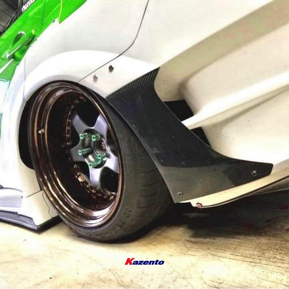 Kazento For Evo 10 Vrsv2 For Mitsubishi Wide Style Rear Bumper Duct Fiber Glass Kazento Carbon Parts 车身侧板 EVO10-BV-R-VA2-FRP