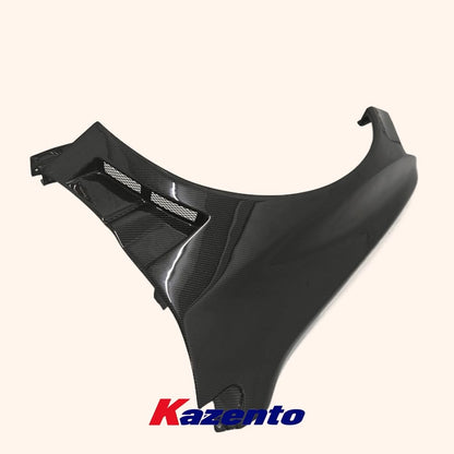 Kazento For EVO 8 9 AP Style Wide Body Front fender +40mm Carbon Fiber