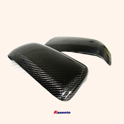 Kazento For Evolution 10 For Mitsubishi Side-view Mirror Cover Rearview Mirror Guard Covers Carbon Fiber Kazento Carbon Parts 车身侧板 EVO10-MC-CF