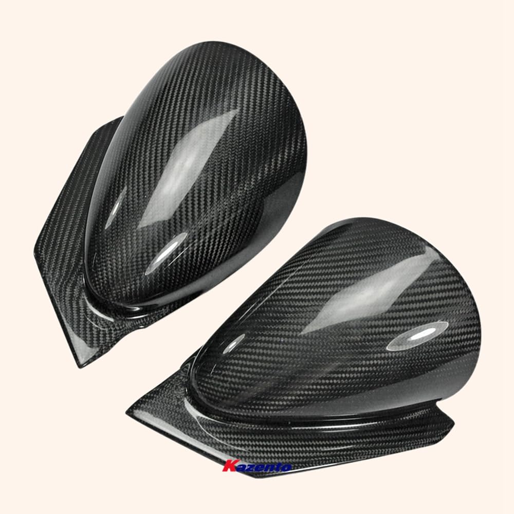 Kazento For Evolution 7 8 9 For Mitsubishi Ralliart Side-view Mirror (Electric) Rhd Rearview Mirror Guard Covers Carbon Fiber Kazento Carbon Parts 车身侧板 EVO8-MC-ELE-CF