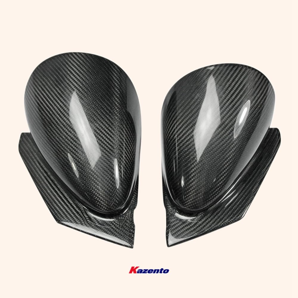 Kazento For Evolution 7 8 9 For Mitsubishi Ralliart Side-view Mirror (Electric) Rhd Rearview Mirror Guard Covers Carbon Fiber Kazento Carbon Parts 车身侧板 EVO8-MC-ELE-CF