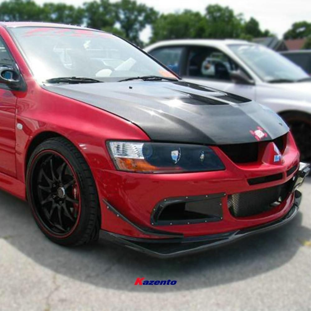 Kazento For Evolution 8 Vrs Style For Mitsubishi Oil Clean Guide & Air Duct (3Pcs) Carbon Fiber Kazento Carbon Parts 车身侧板 EVO8-BV-VA-3PC-CF
