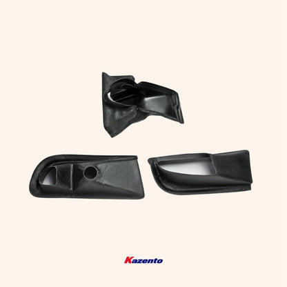 Kazento For Evolution 8 Vrs Style For Mitsubishi Oil Clean Guide & Air Duct (3Pcs) Carbon Fiber