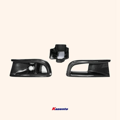 Kazento For Evolution 8 Vrs Style For Mitsubishi Oil Clean Guide & Air Duct (3Pcs) Carbon Fiber