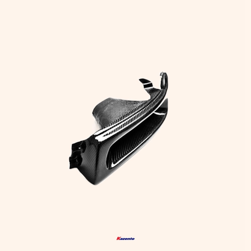 Kazento For Evolution Evo 5 6  For Mitsubishi Vented Headlight Air Duct Lhs Carbon Fiber Front Head Light Lamp Cover Kazento Carbon Parts 车身侧板 EVO5-HL-V-1PCS-CF
