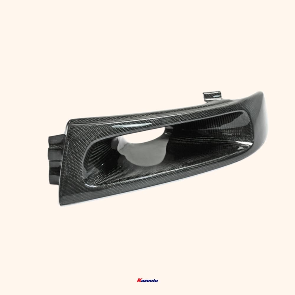 Kazento For Evolution Evo 5 6  For Mitsubishi Vented Headlight Air Duct Lhs Carbon Fiber Front Head Light Lamp Cover