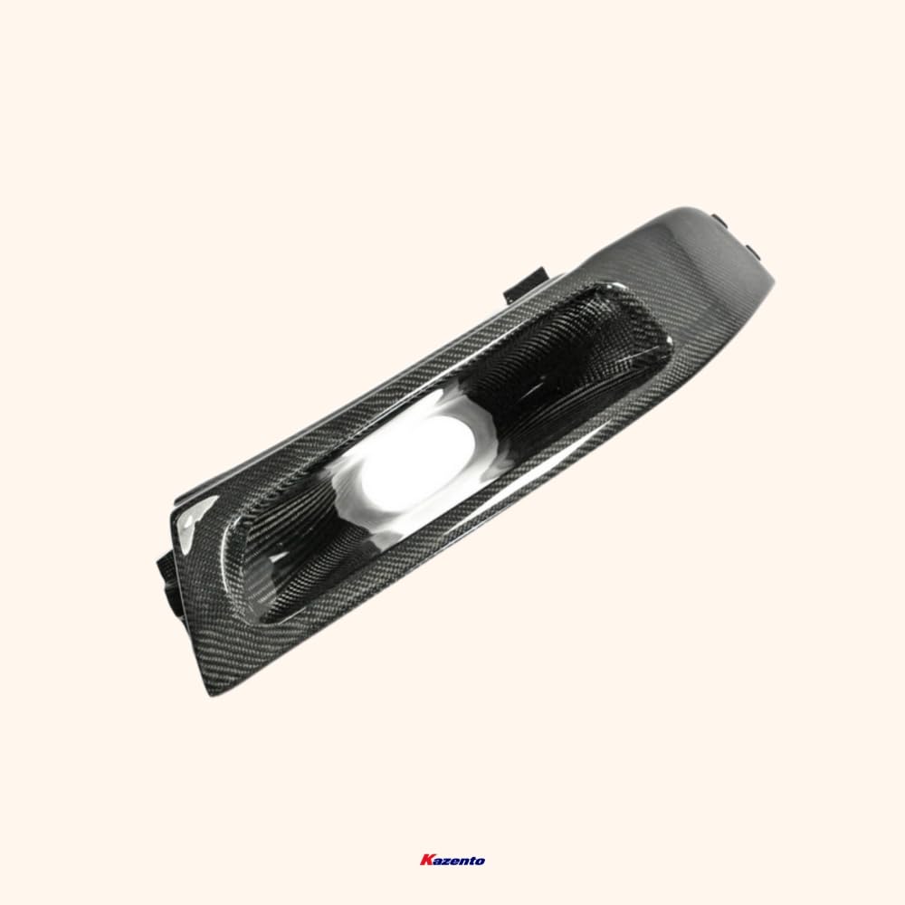 Kazento For Evolution Evo 5 6  For Mitsubishi Vented Headlight Air Duct Lhs Carbon Fiber Front Head Light Lamp Cover