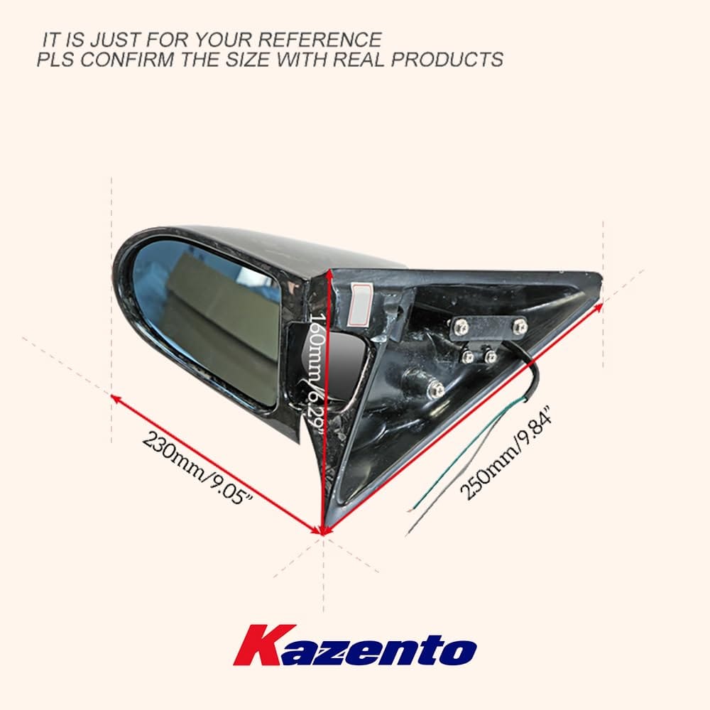 Kazento For Fairlady Z Z33 350Z For Nissan Aero Side-view Mirror (Left Hand Drive Vehicle) Rearview Mirror Guard Covers Carbon Fiber Forged Looks