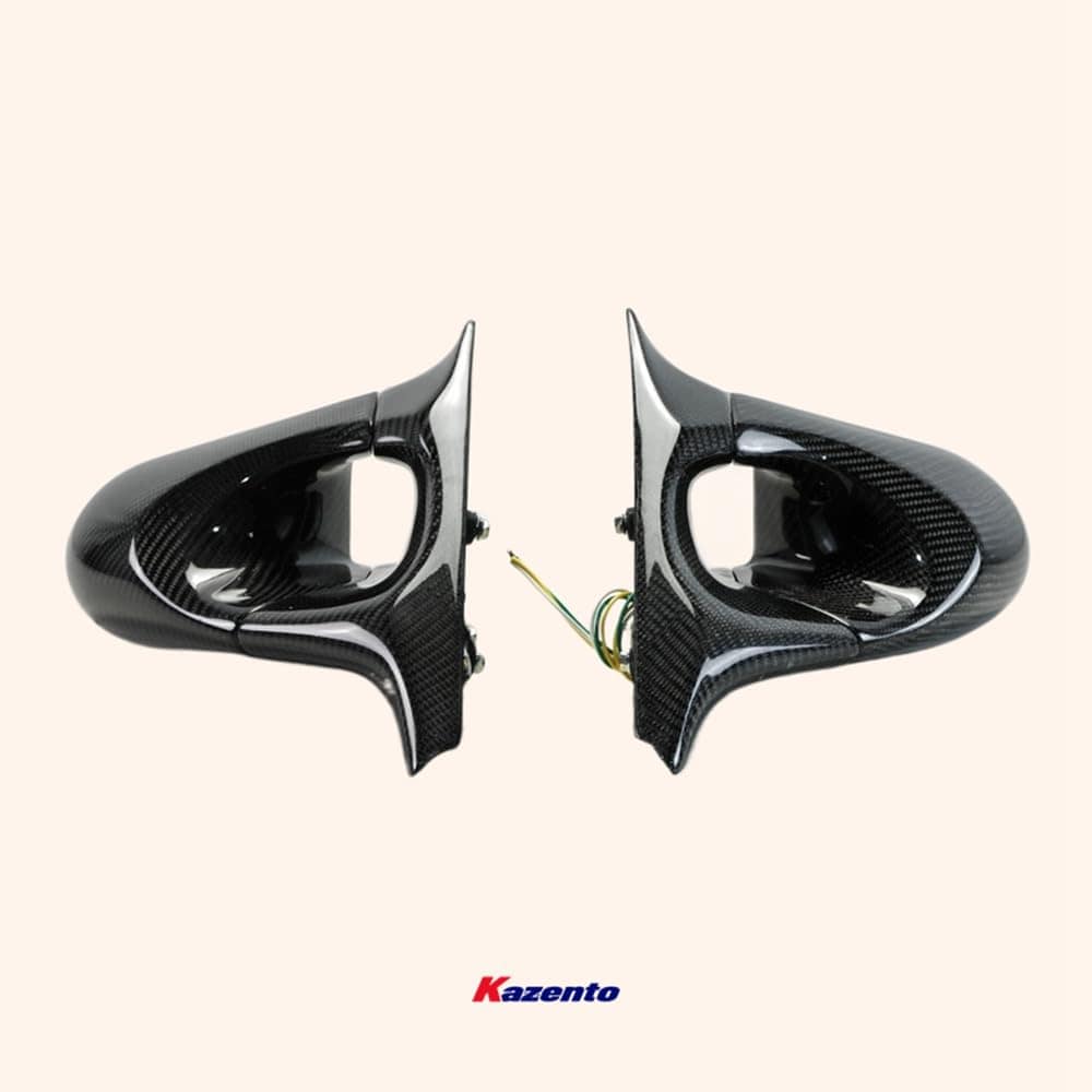 Kazento For Fairlady Z Z33 350Z For Nissan Aero Side-view Mirror (Left Hand Drive Vehicle) Rearview Mirror Guard Covers Carbon Fiber