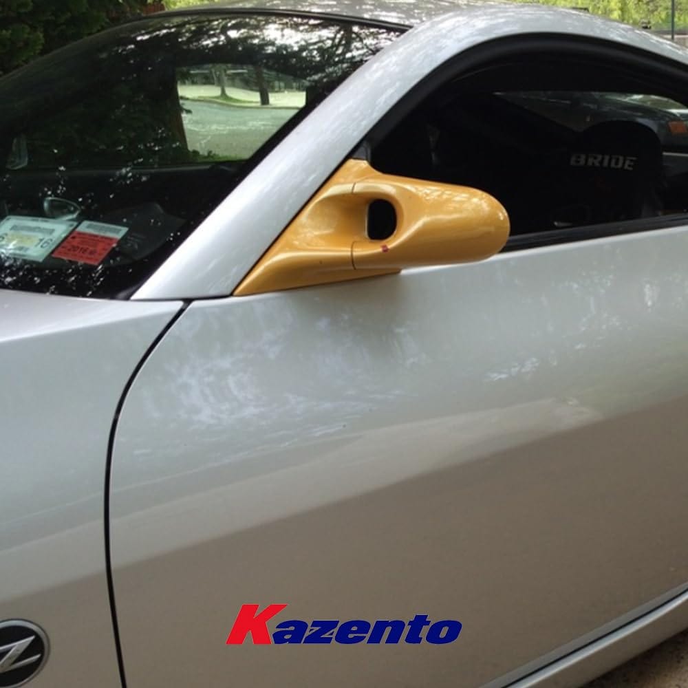 Kazento For Fairlady Z Z33 350Z For Nissan Aero Side-view Mirror (Left Hand Drive Vehicle) Rearview Mirror Guard Covers Carbon Fiber