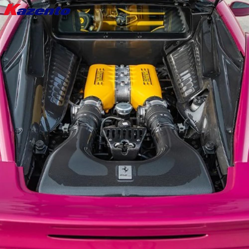 Kazento For Ferrari 458 Italia Speciale Spider 2009-15 1K Carbon Engine Airbox Cover Kazento Carbon Parts 车身侧板 458-ENGINEBOX-1KCF