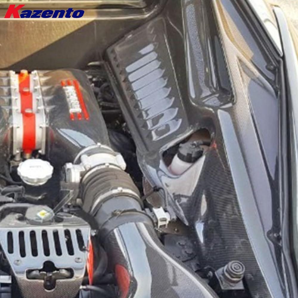 Kazento For Ferrari 458 Italia Speciale Spider 2009-15 1K Carbon Fiber Engine Bay Panel Kazento Carbon Parts 车身侧板 458-ENGINEBAY-1KCF