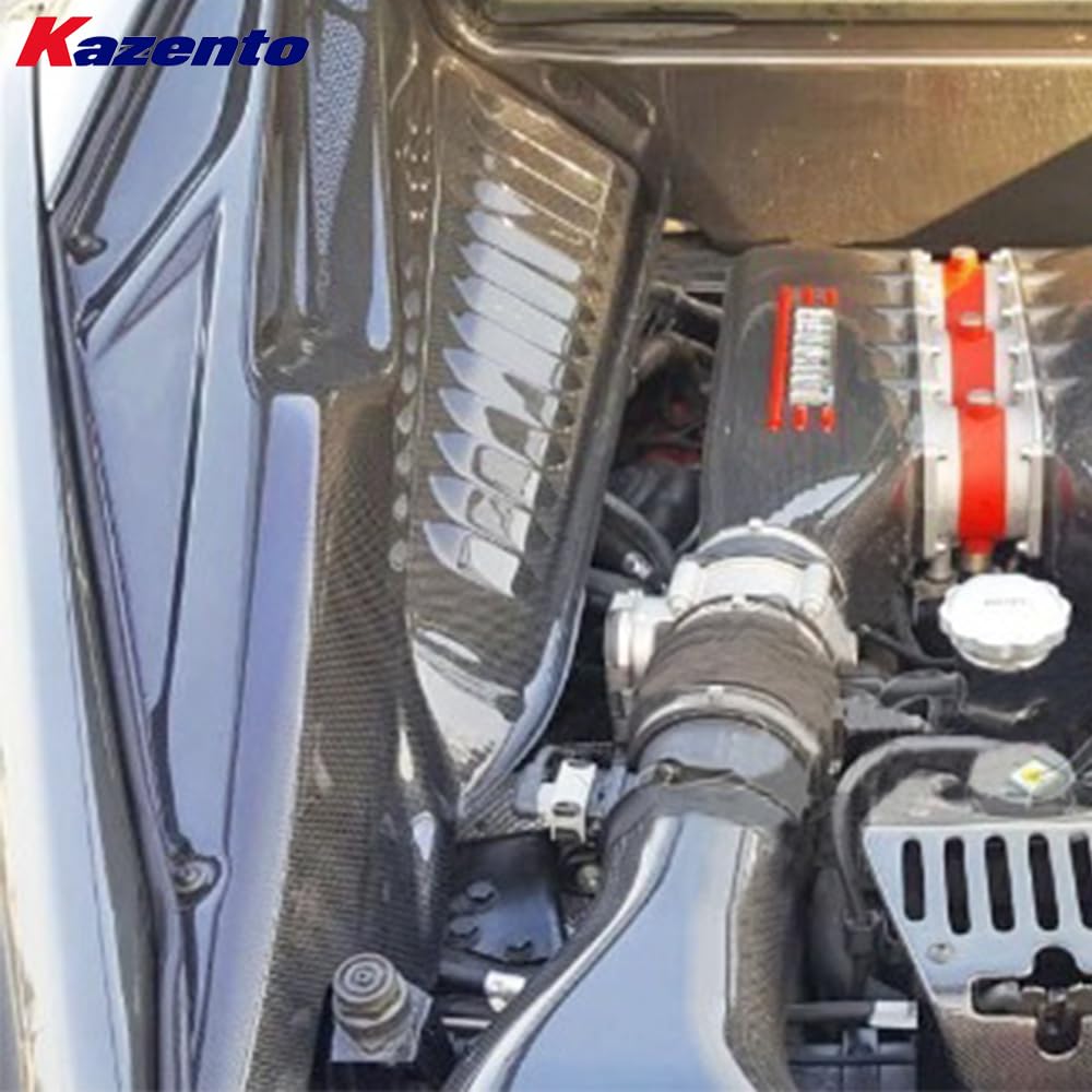 Kazento For Ferrari 458 Italia Speciale Spider 2009-15 1K Carbon Fiber Engine Bay Panel Kazento Carbon Parts 车身侧板 458-ENGINEBAY-1KCF