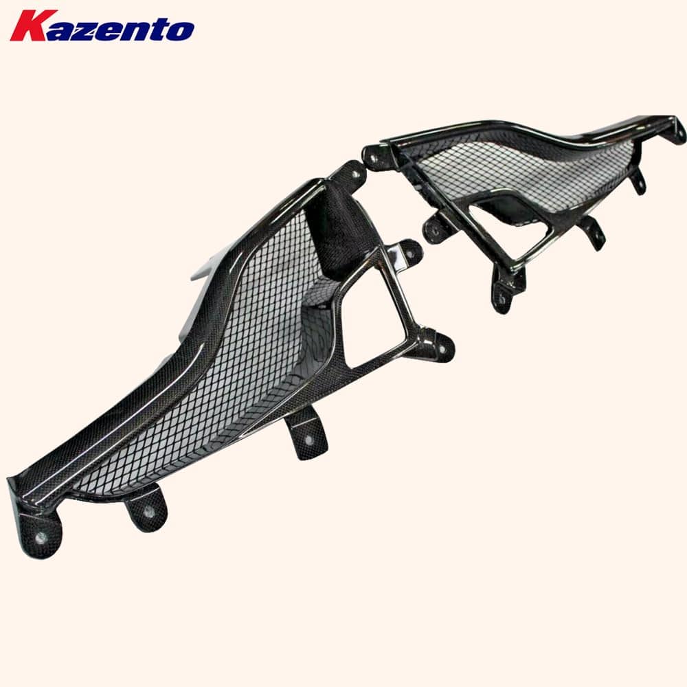 Kazento For Ferrari 458 Italia Speciale Spider 2009-15 1K Carbon Fiber Rear Bumper Vents Kazento Carbon Parts 车身侧板 458-RBVT-1KCF