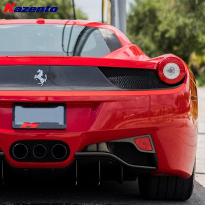 Kazento For Ferrari 458 Italia Speciale Spider 2009-15 1K Carbon Fiber Rear Bumper Vents Kazento Carbon Parts 车身侧板 458-RBVT-1KCF