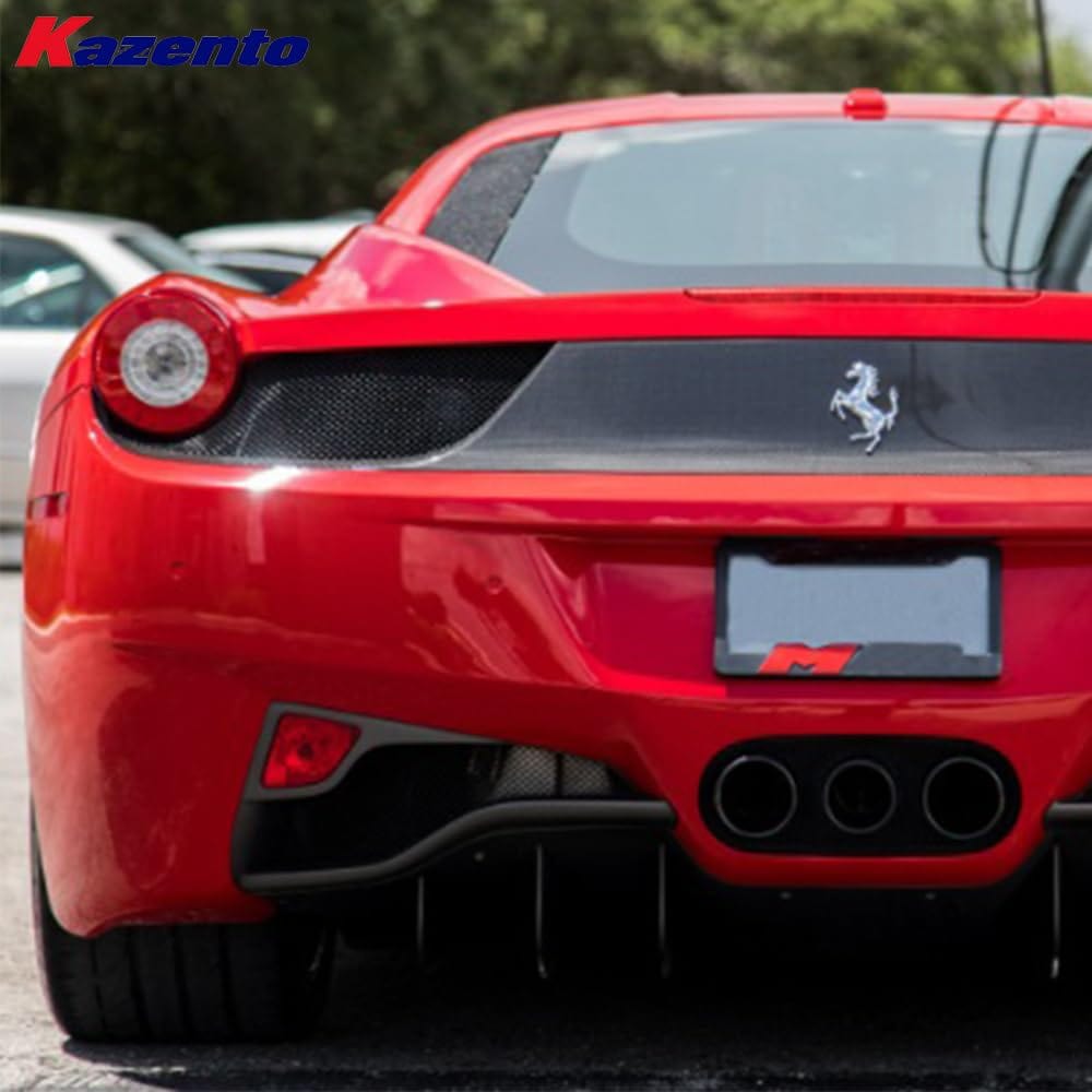 Kazento For Ferrari 458 Italia Speciale Spider 2009-15 1K Carbon Fiber Rear Bumper Vents