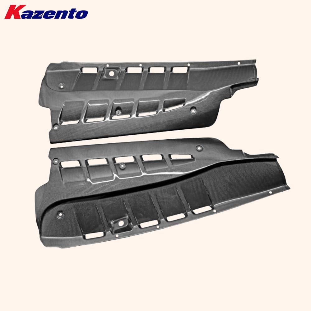 Kazento For Ferrari F430 430 05-09 1K Carbon Engine Bay Side Panel Replacement Pair