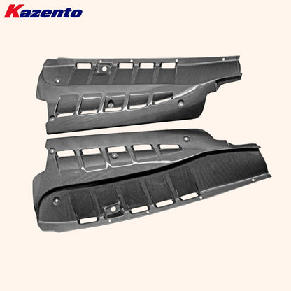 Kazento For Ferrari F430 430 05-09 1K Carbon Engine Bay Side Panel Replacement Pair