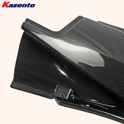Kazento For Ferrari F430 430 05-09 1K Carbon Fiber Engine Manifold Replacement Pair