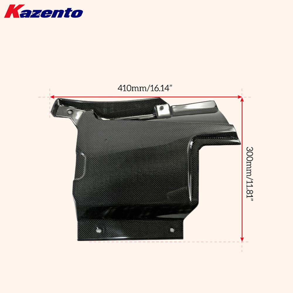 Kazento For Ferrari F430 430 05-09 1K Carbon Fiber Engine Manifold Replacement Pair