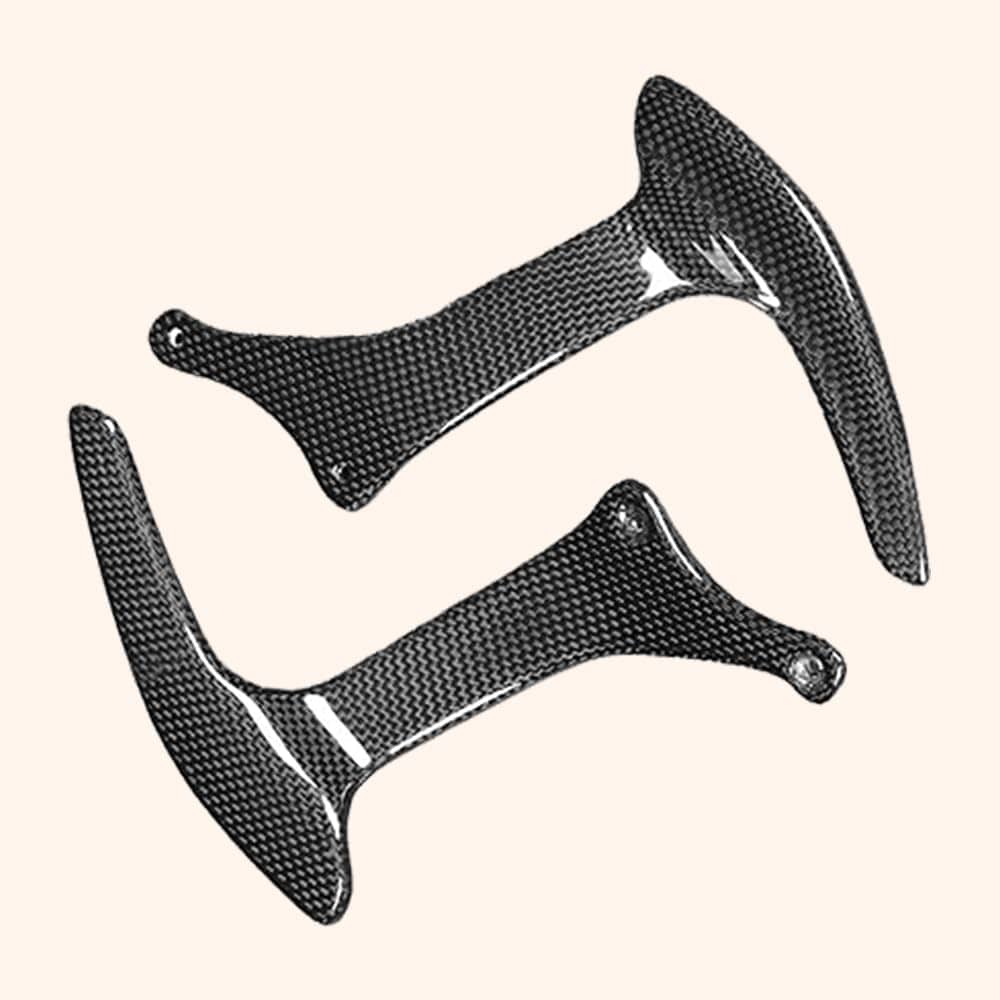 Kazento For Ferrari F430 430 05-09 1K Carbon Fiber Steering Wheel Shift Paddle Pair Kazento Carbon Parts 车身侧板 F430-PADDLE-1KCF