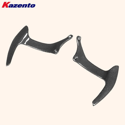 Kazento For Ferrari F430 430 05-09 1K Carbon Fiber Steering Wheel Shift Paddle Pair Kazento Carbon Parts 车身侧板 F430-PADDLE-1KCF