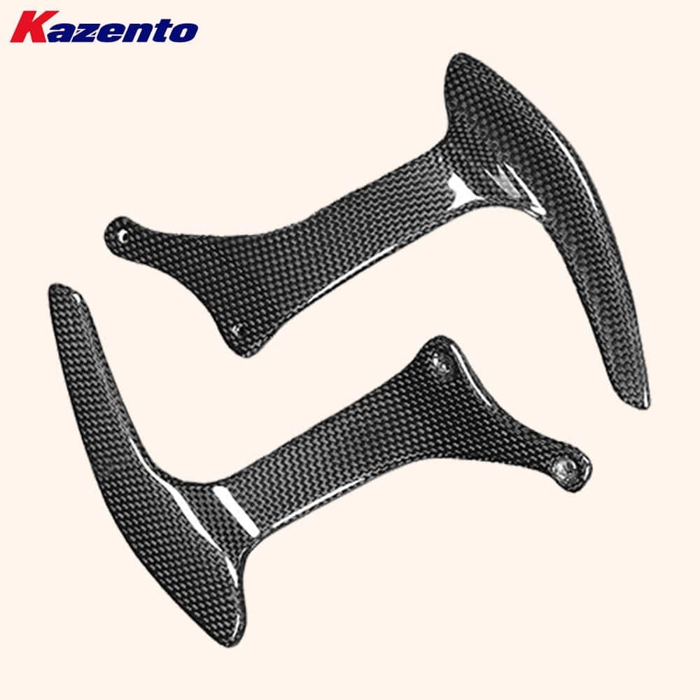 Kazento For Ferrari F430 430 05-09 1K Carbon Fiber Steering Wheel Shift Paddle Pair Kazento Carbon Parts 车身侧板 F430-PADDLE-1KCF