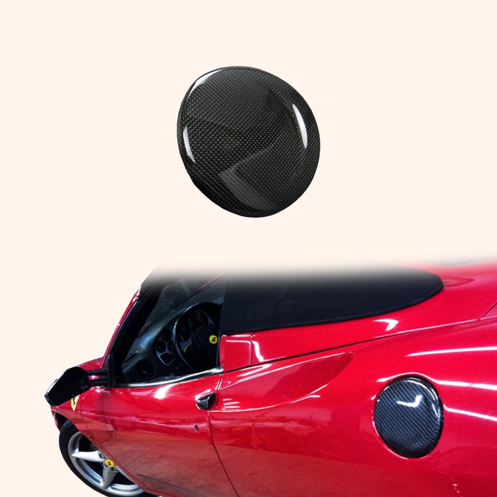 Kazento For Ferrari F430 430 2005-09 KZ Style 1K Carbon Side Outter Door Fuel Cap Cover Kazento Carbon Parts 车身侧板 F430-FUEL-1KCF