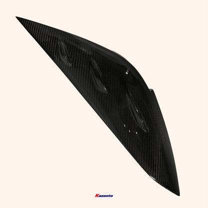 Kazento For Fit 2021+ GR9 For Honda Carbon Fiber Hood Bumper Headlight Eye Lid Eyebrow KZ Style