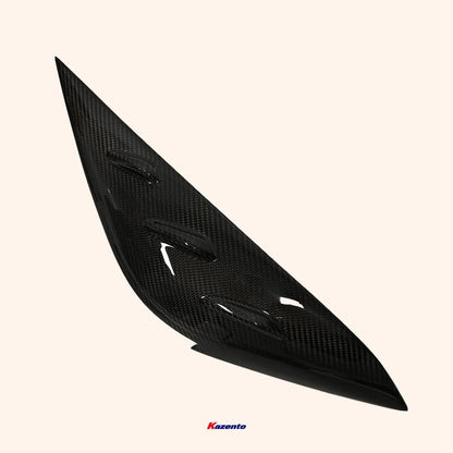 Kazento For Fit 2021+ GR9 For Honda Carbon Fiber Hood Bumper Headlight Eye Lid Eyebrow KZ Style