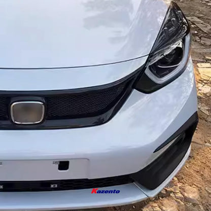 Kazento For Fit 2021+ GR9 For Honda Carbon Fiber Hood Bumper Headlight Eye Lid Eyebrow KZ Style