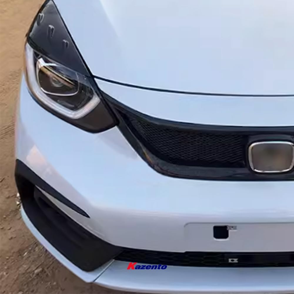 Kazento For Fit 2021+ GR9 For Honda Carbon Fiber Hood Bumper Headlight Eye Lid Eyebrow KZ Style