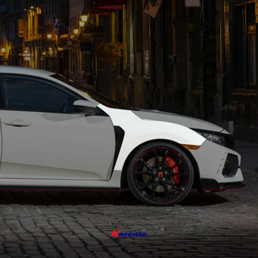 Kazento For Fk8 Fk7 Civic Type-R Oem For Honda Front Fender (Can Fit On Fk7 But Need To Fit With Fk8 Fb & Ss, Wider Then Fk7 45Mm) Fiber Glass