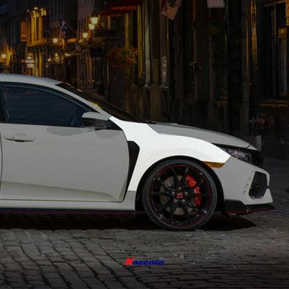 Kazento For Fk8 Fk7 Civic Type-R Oem For Honda Front Fender (Can Fit On Fk7 But Need To Fit With Fk8 Fb & Ss, Wider Then Fk7 45Mm) Fiber Glass