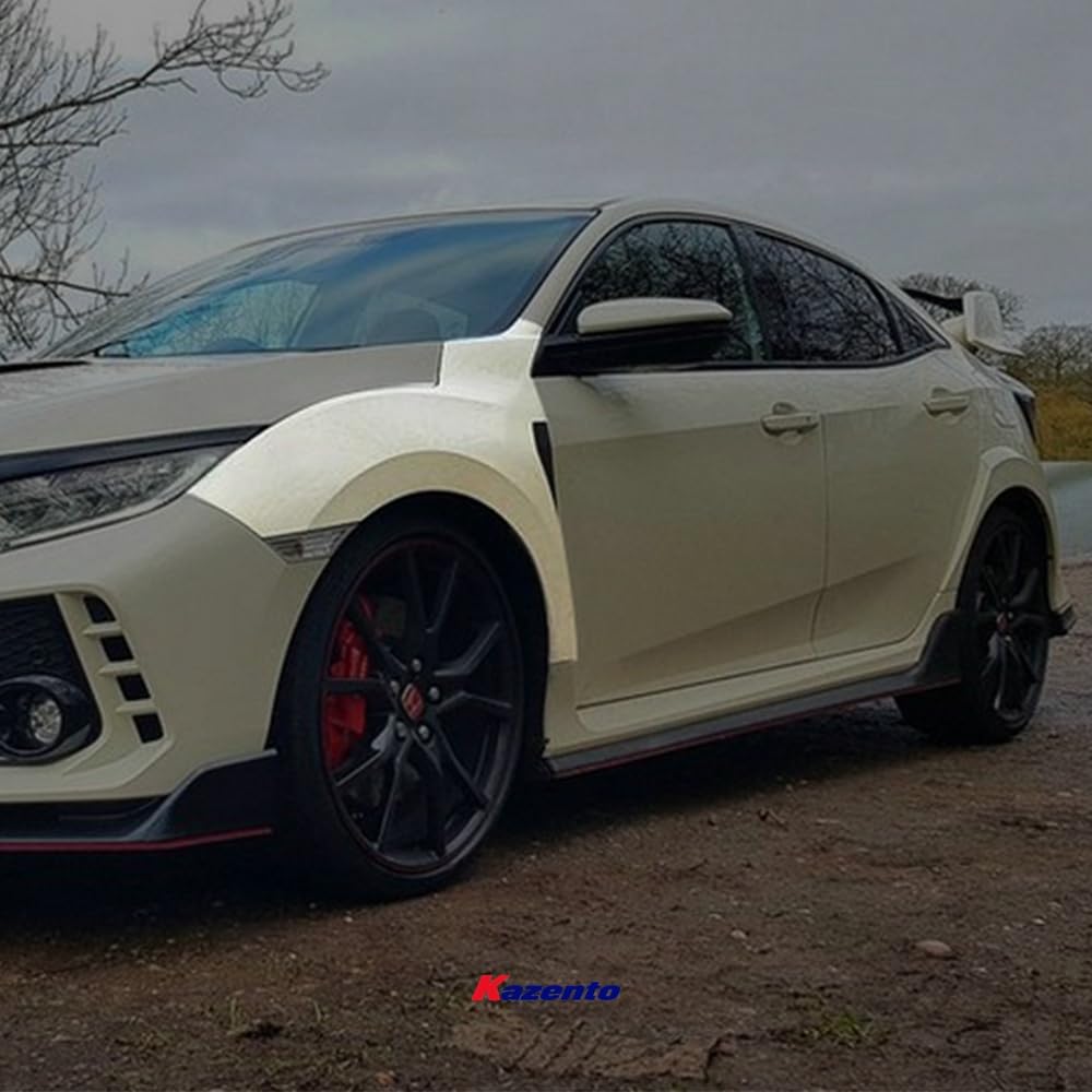 Kazento For Fk8 Fk7 Civic Type-R Oem For Honda Front Fender (Can Fit On Fk7 But Need To Fit With Fk8 Fb & Ss, Wider Then Fk7 45Mm) Fiber Glass