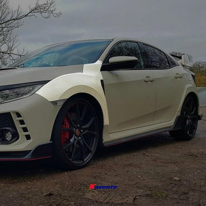 Kazento For Fk8 Fk7 Civic Type-R Oem For Honda Front Fender (Can Fit On Fk7 But Need To Fit With Fk8 Fb & Ss, Wider Then Fk7 45Mm) Fiber Glass