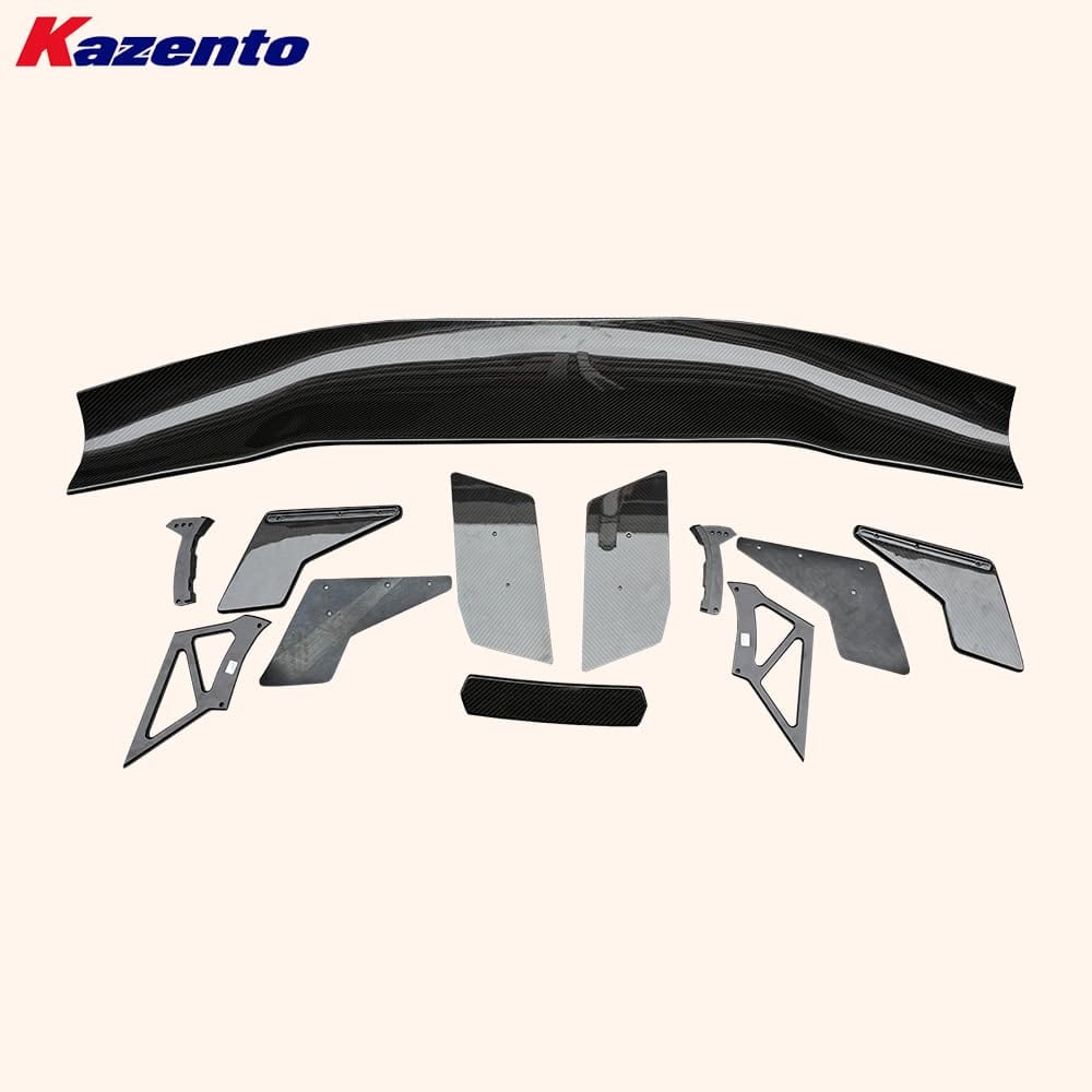 Kazento For Ford 2024+ Mustang  S650 GT Carbon AP Style Rear Trunk GT Spoiler Wing Kazento Carbon Parts 车身侧板 MUST24-RS-GT-AP-CF