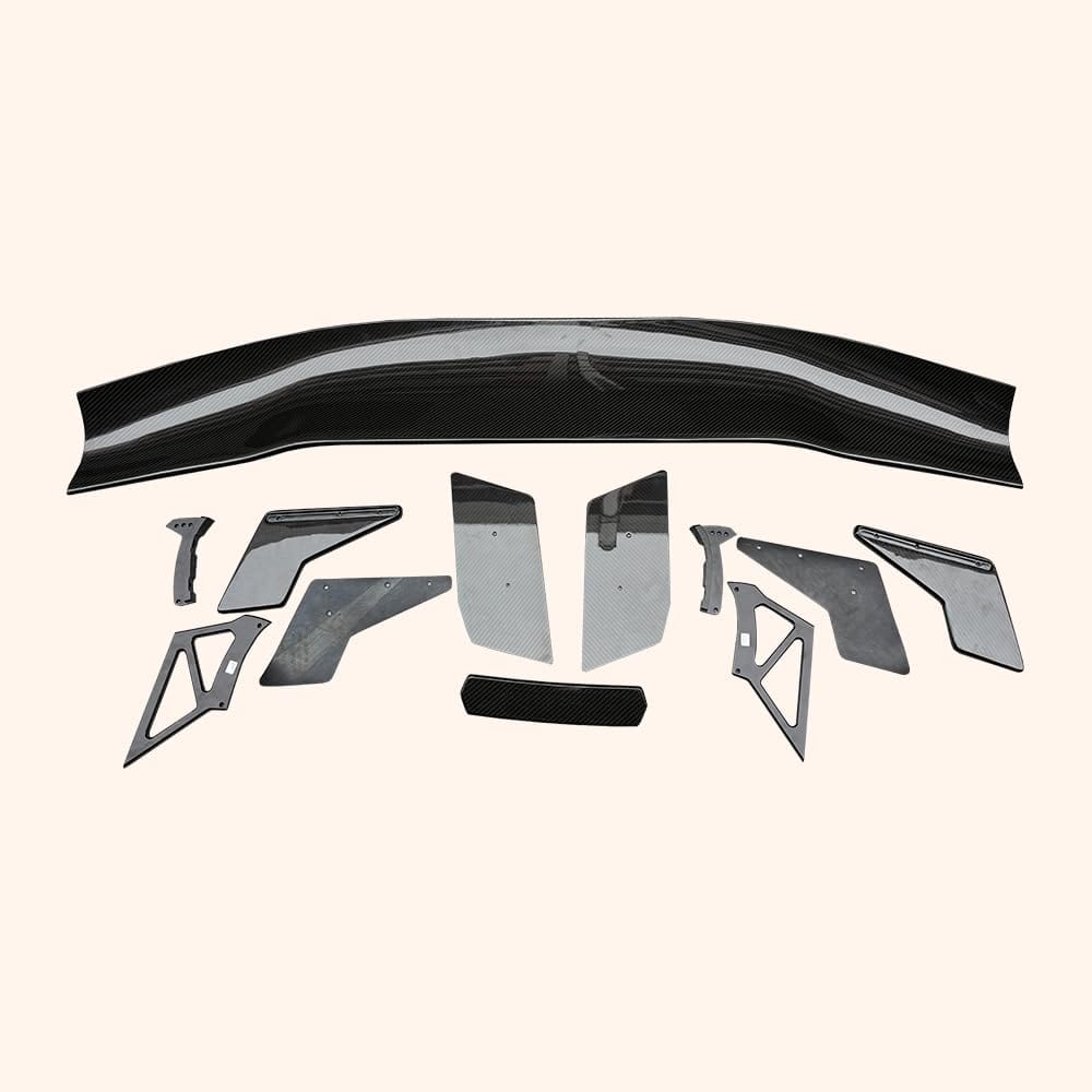 Kazento For Ford 2024+ Mustang  S650 GT Carbon AP Style Rear Trunk GT Spoiler Wing Kazento Carbon Parts 车身侧板 MUST24-RS-GT-AP-CF