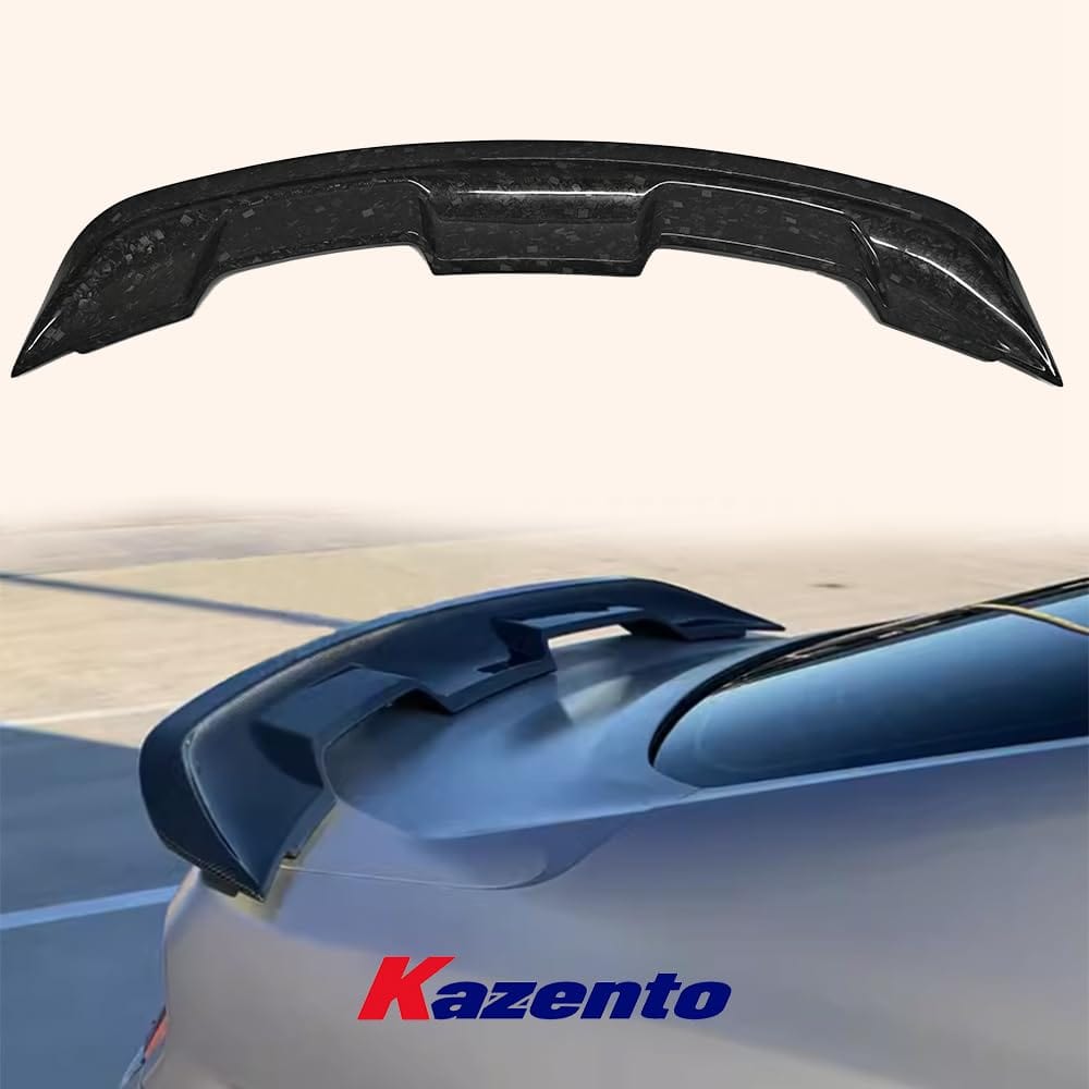Kazento For Ford Musatang 2015-2018 RST5 Style Forged Carbon Rear Trunk Spoiler Wing Lip Kazento Carbon Parts 车身侧板 MUST1518-RS-T5-FCF