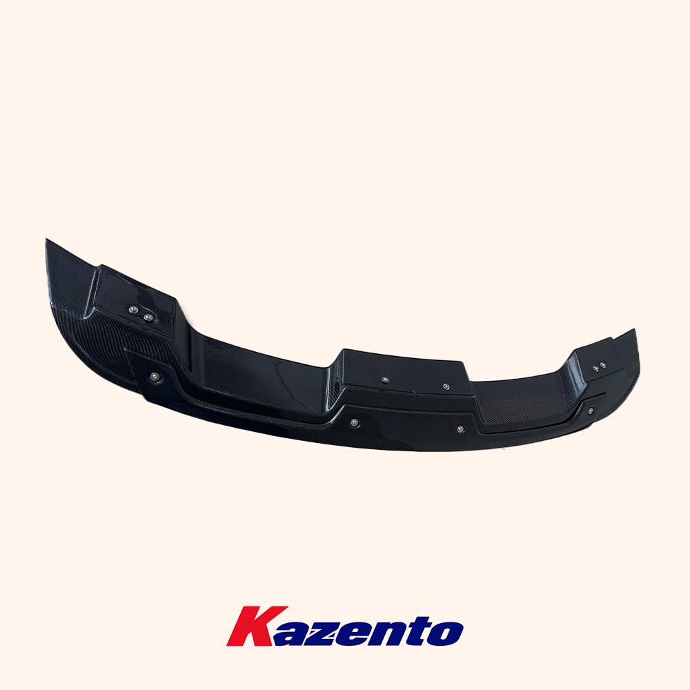Kazento For Ford Mustang 2015-2018 HT Style Carbon Rear Trunk Spoiler Lip Wing 2pcs