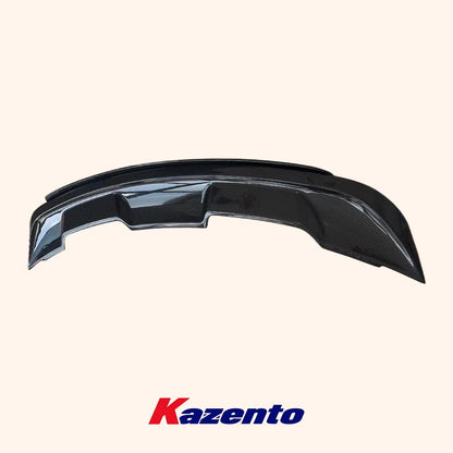 Kazento For Ford Mustang 2015-2018 HT Style Carbon Rear Trunk Spoiler Lip Wing 2pcs