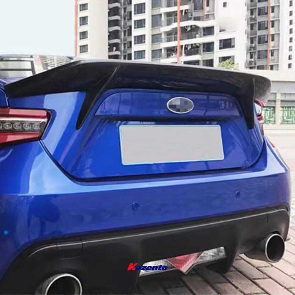 Kazento For GT86 13-20 BRZ AB Style For Toyota Carbon Fiber Rear Bumper Trunk Spoiler Wing