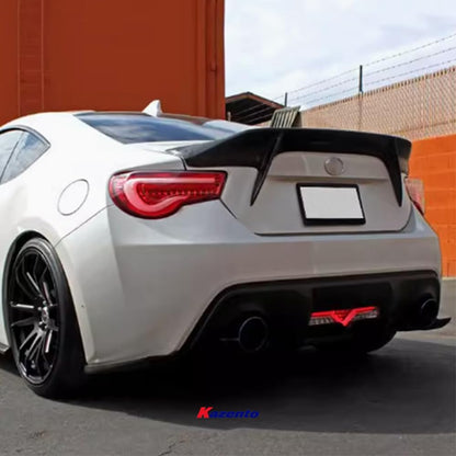 Kazento For GT86 13-20 BRZ AB Style For Toyota Carbon Fiber Rear Bumper Trunk Spoiler Wing