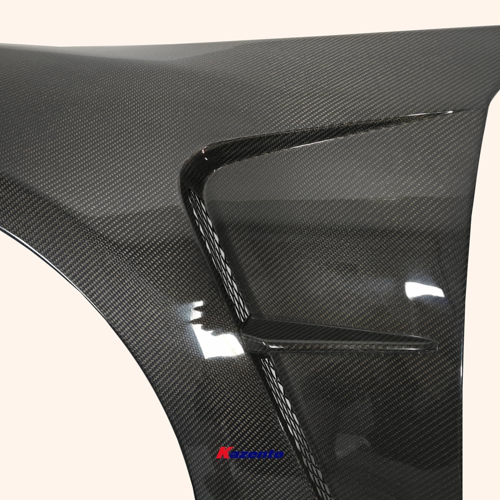 Kazento For GT86 13-20 BRZ For Toyota Vented Carbon Fiber Front Bumper Fender Pair Kazento Carbon Parts 车身侧板 GT86-FF-KZ-CF