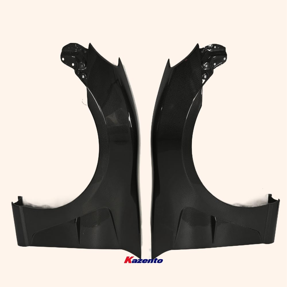 Kazento For GT86 13-20 BRZ For Toyota Vented Carbon Fiber Front Bumper Fender Pair Kazento Carbon Parts 车身侧板 GT86-FF-KZ-CF
