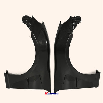 Kazento For GT86 13-20 BRZ For Toyota Vented Carbon Fiber Front Bumper Fender Pair Kazento Carbon Parts 车身侧板 GT86-FF-KZ-CF