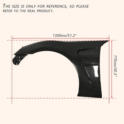 Kazento For GT86 13-20 BRZ For Toyota Vented Carbon Fiber Front Bumper Fender Pair