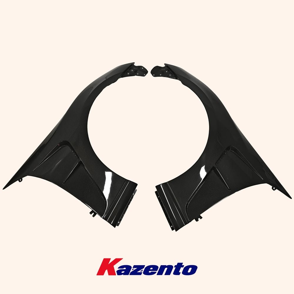 Kazento For GT86 13-20 BRZ For Toyota Vented Carbon Fiber Front Bumper Fender Pair